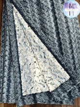 Load image into Gallery viewer, Navy Snowy Owl on Dusty Blue Paloma XL Adult Size